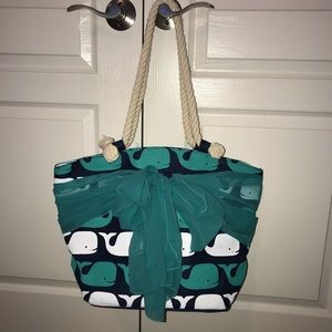 Mudpie Whales Sarong Along Tote